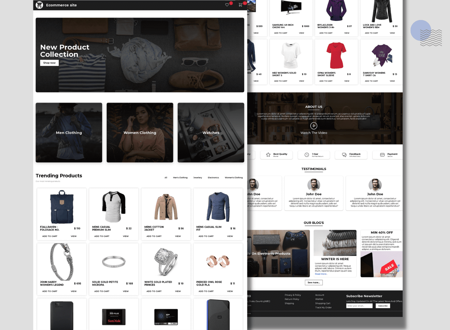 Ecommerce site